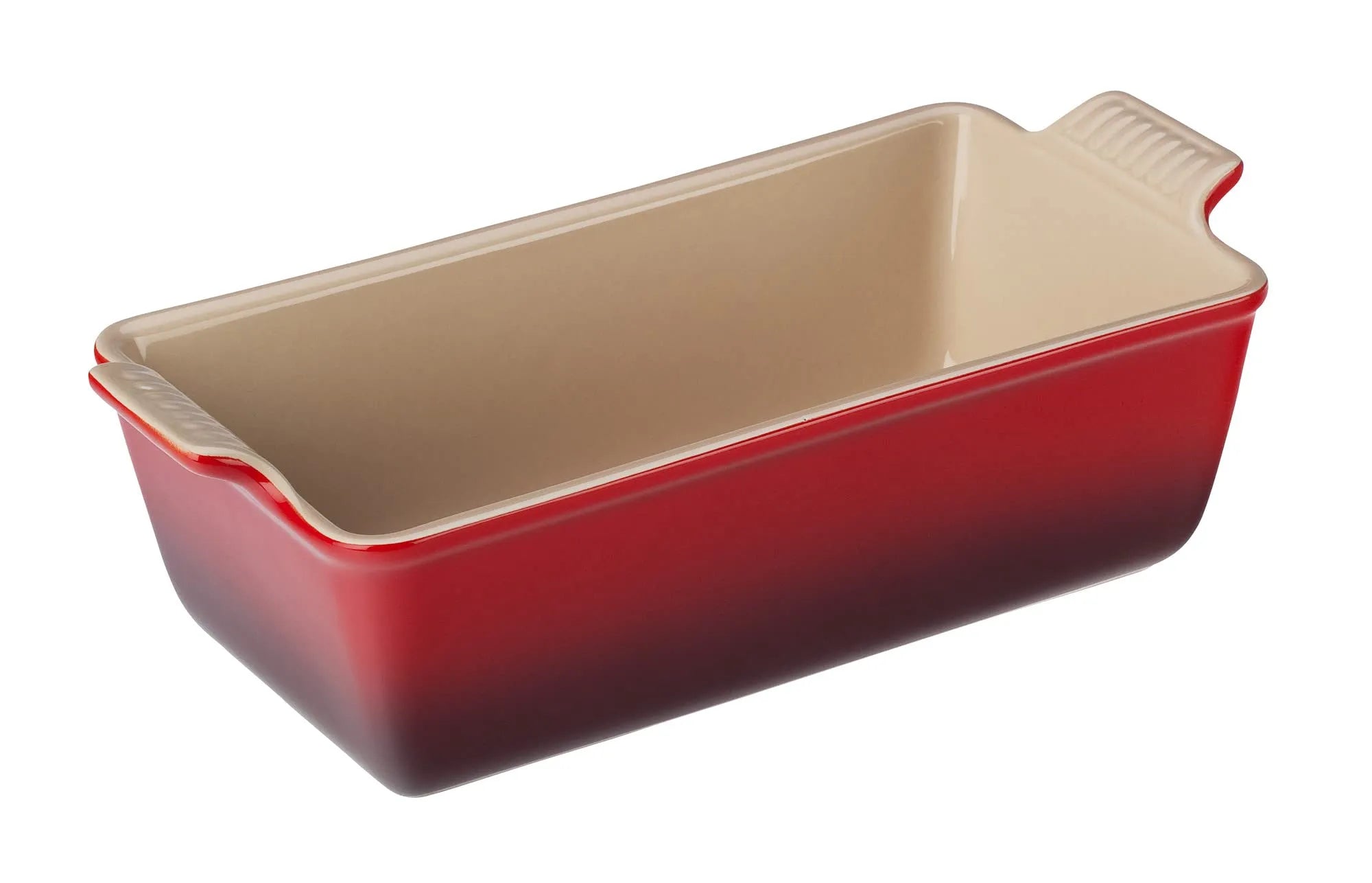 Cerise Heritage 9" Loaf Dish displayed on a white background