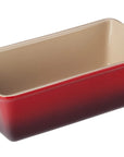 Cerise Heritage 9" Loaf Dish displayed on a white background