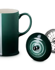 Artichaut Le Creuset Stoneware French Press, 34 oz. with attachment on the side displayed on a white background