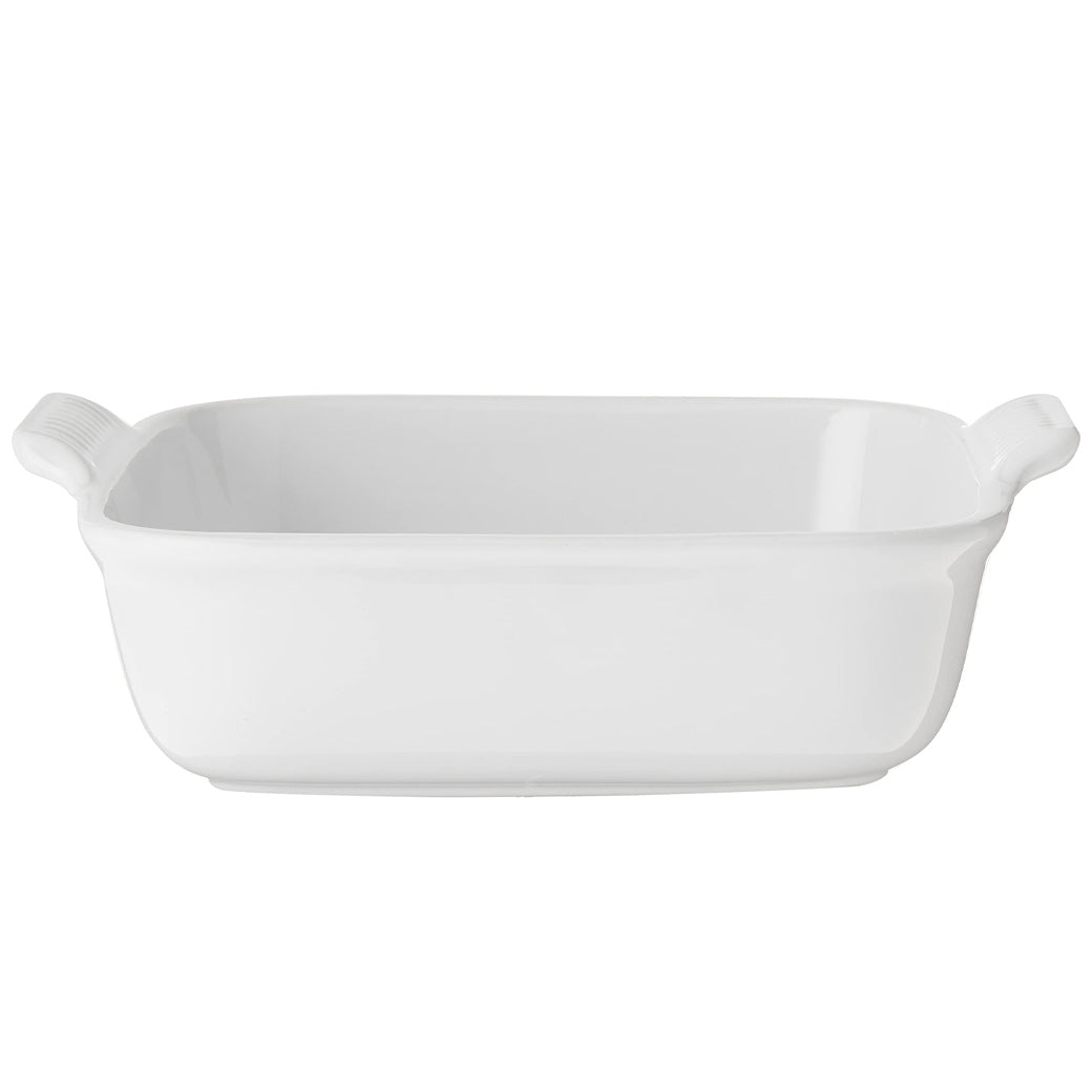 Le Creuset Stoneware Heritage Set of 2 Square Dishes - White | J.L. Hufford