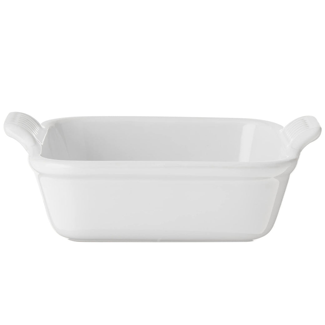 Le Creuset Stoneware Heritage Set of 2 Square Dishes - White | J.L. Hufford