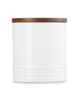 Le Creuset Stoneware Signature Canister with Wood Lid