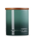 Le Creuset Stoneware Signature Canister with Wood Lid