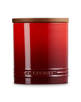 Le Creuset Stoneware Signature Canister with Wood Lid