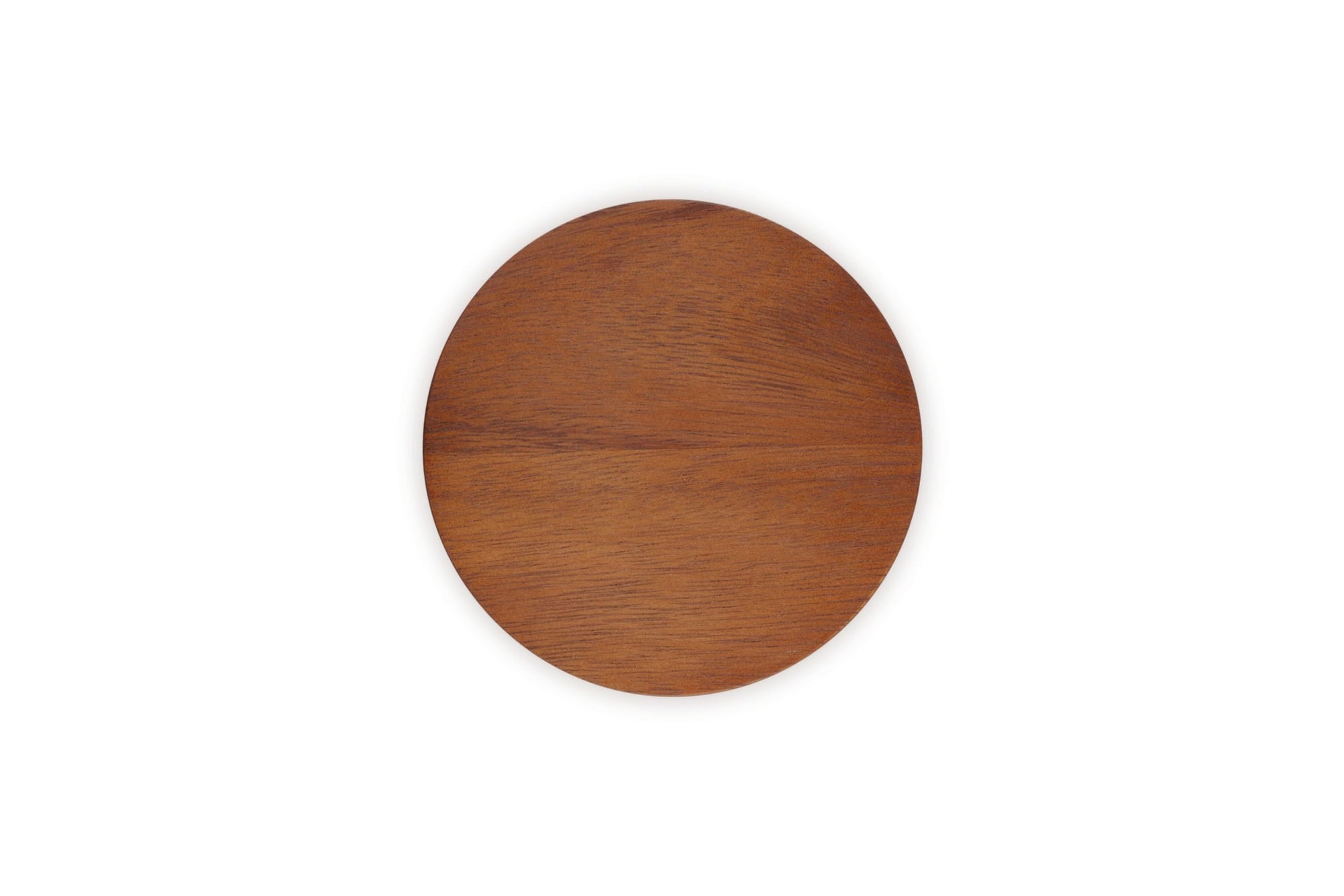 Wood lid on a white background