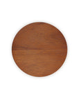 Wood lid on a white background