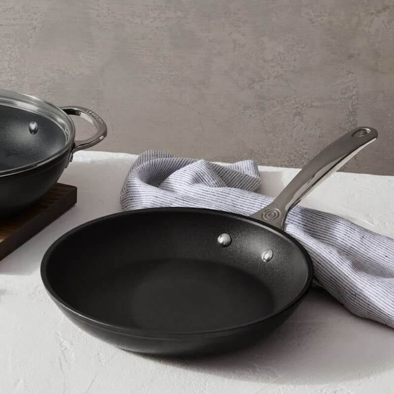 Le Creuset Toughened Nonstick Pro Cookware Set, 3pc. (9.5” Fry Pan & 2.5 qt. Braiser W/Glass Lid) - Thumbnail 3