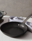 Le Creuset Toughened Nonstick Pro Cookware Set, 3pc. (9.5” Fry Pan & 2.5 qt. Braiser W/Glass Lid)