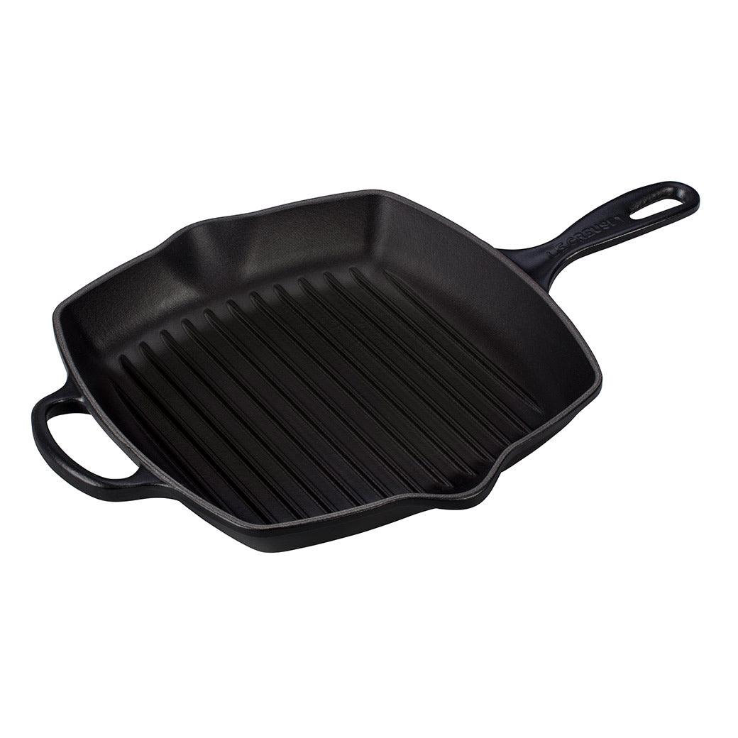 Le Creuset Enameled Cast Iron Signature 10.25'' Square Skillet Grill with Handle - J.L. Hufford