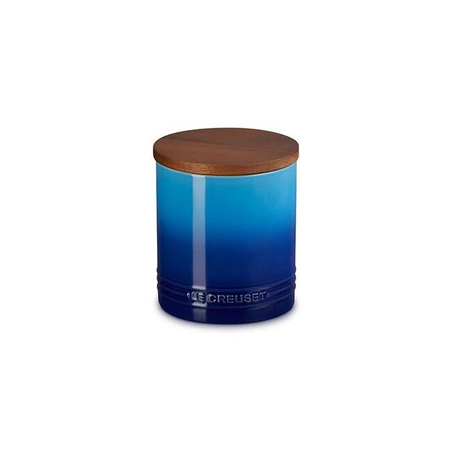 Le Creuset Stoneware Signature Canister with Wood Lid