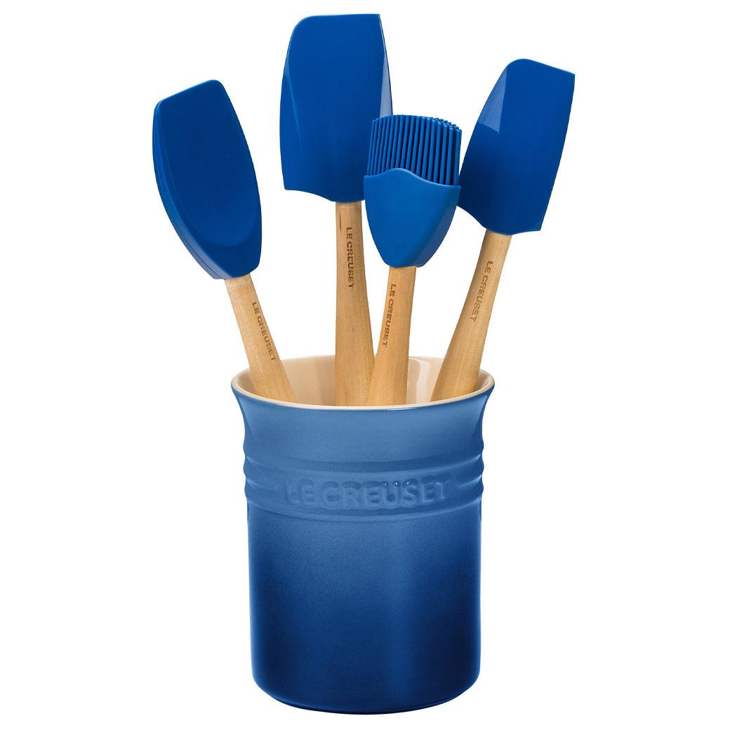 Le Creuset Craft Series 5-Piece Utensil Set with Crock - Thumbnail 3