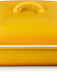 Nectar Le Creuset 2.5 qt (9-Inch) Stoneware Heritage Covered Square Casserole displayed on a white background
