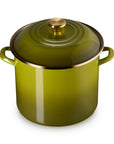 Olive pot and olive lid on a white background