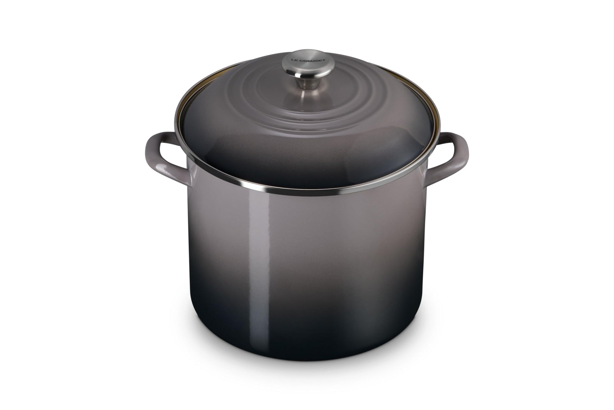 Oyster pot and oyster lid on a white background