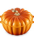Le Creuset Enameled Cast Iron Figural Pumpkin Cocotte, 4 qt., w/Copper Knob