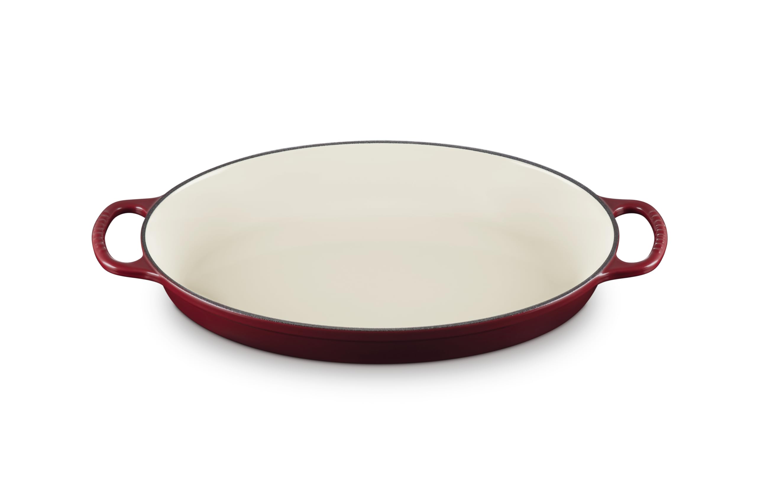 Le Creuset 3 qt Enameled Cast Iron Signature Oval Baker, Sand Interior