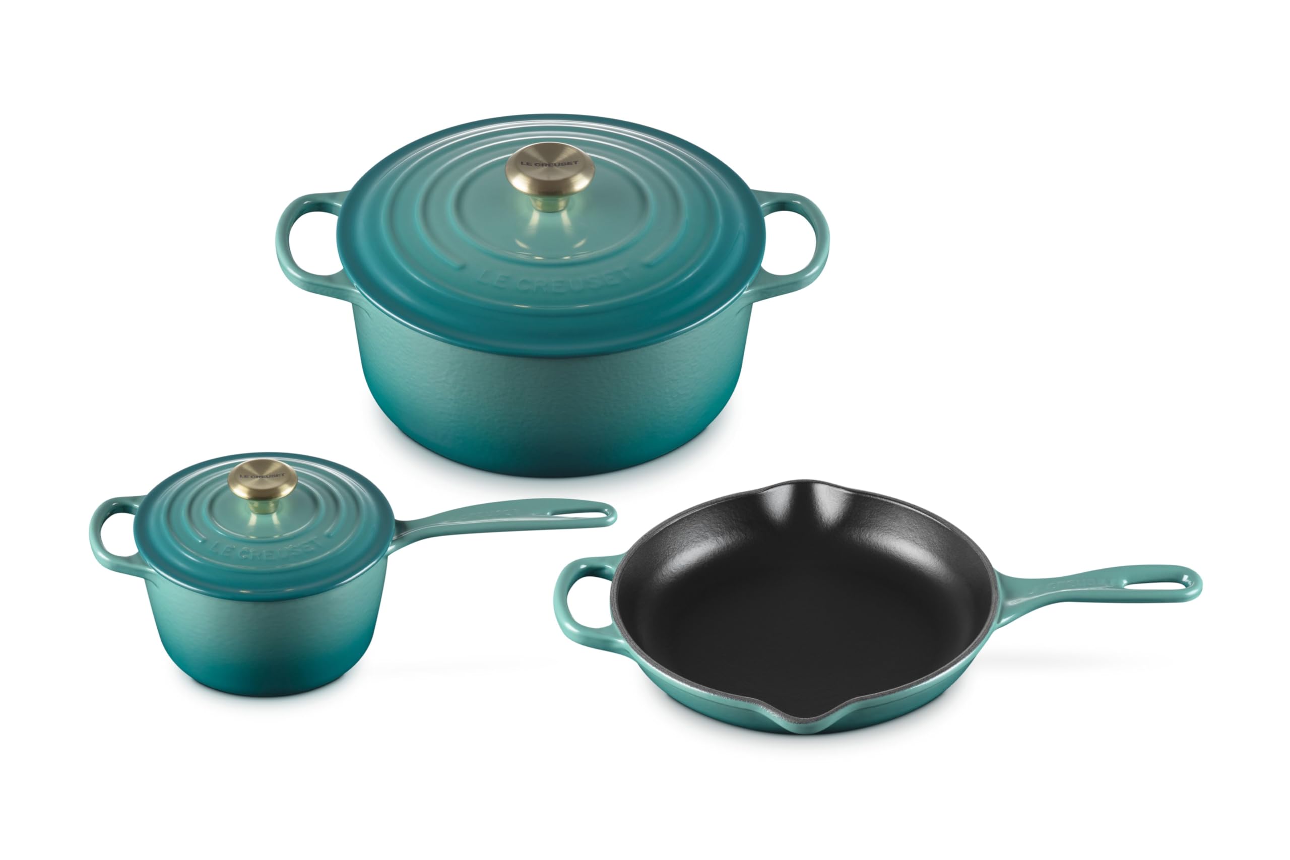 Le Creuset 5-Piece Signature Cast Iron Cookware Set | J.L. Hufford