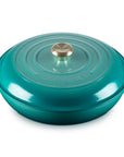 Riviera Le Creuset 5 Qt. Signature Cast Iron Braiser displayed on a white background