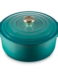 Riviera Le Creuset 7.25 qt Enameled Cast Iron Signature Round Dutch Oven displayed on a white background