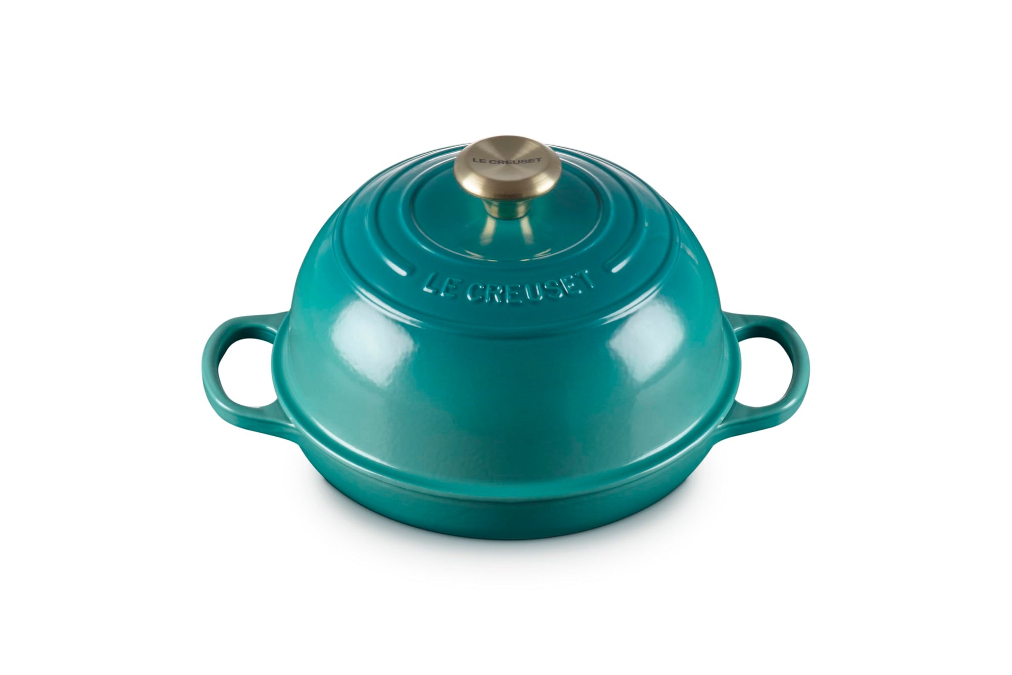 Riviera Le Creuset 9.5″ (1.75 qt.) Signature Bread Oven displayed on a white background