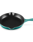 Riviera cast iron skillet on a white background