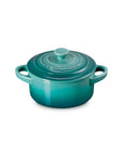 Riviera Le Creuset Mini Round Cocotte 8 oz displayed on a white background