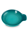 Riviera Le Creuset Signature Stoneware Spoon Rest, 6″ displayed on a white background