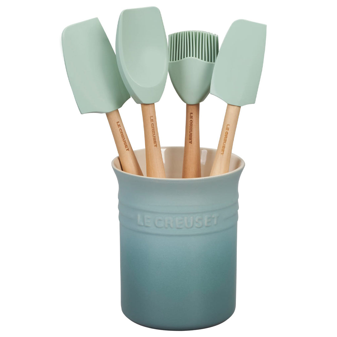 Le Creuset Craft Series 5-Piece Utensil Set with Crock - Thumbnail 2