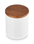 Le Creuset Stoneware Signature Canister with Wood Lid