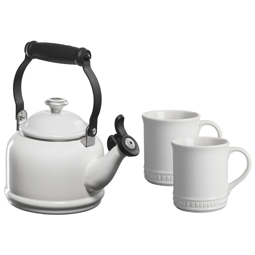 Le Creuset Demi Kettle & 2 Stoneware Mug Set - Thumbnail 4