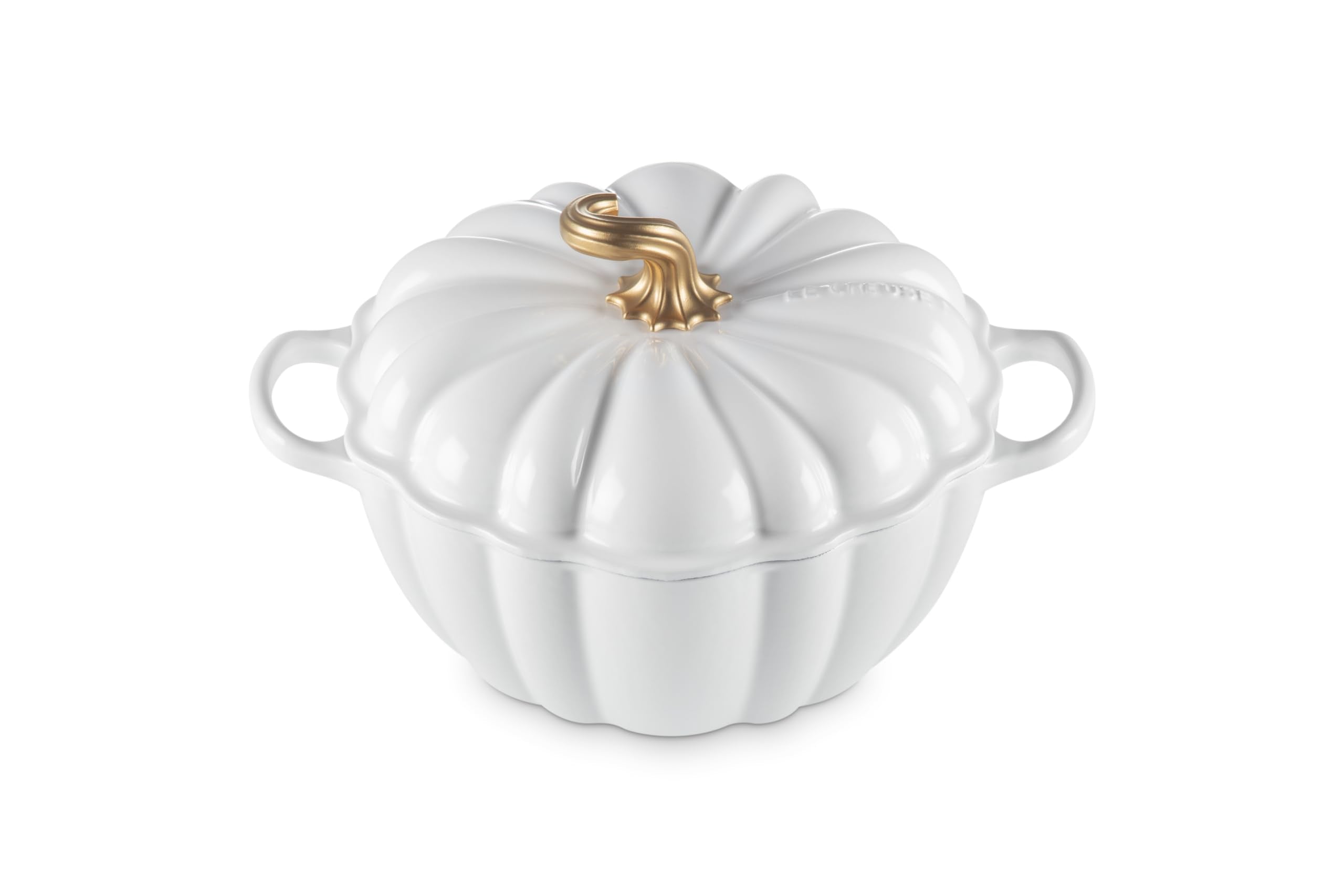 Le Creuset Enameled Cast Iron Figural Pumpkin Cocotte, 4 qt., w/Copper Knob - Thumbnail 5