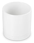 White Le Creuset Stoneware 2.7 Qt. Utensil Crock displayed on a white background