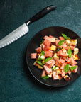 Messermeister Blacksmith Santoku Knife with Kullens / 6.5”