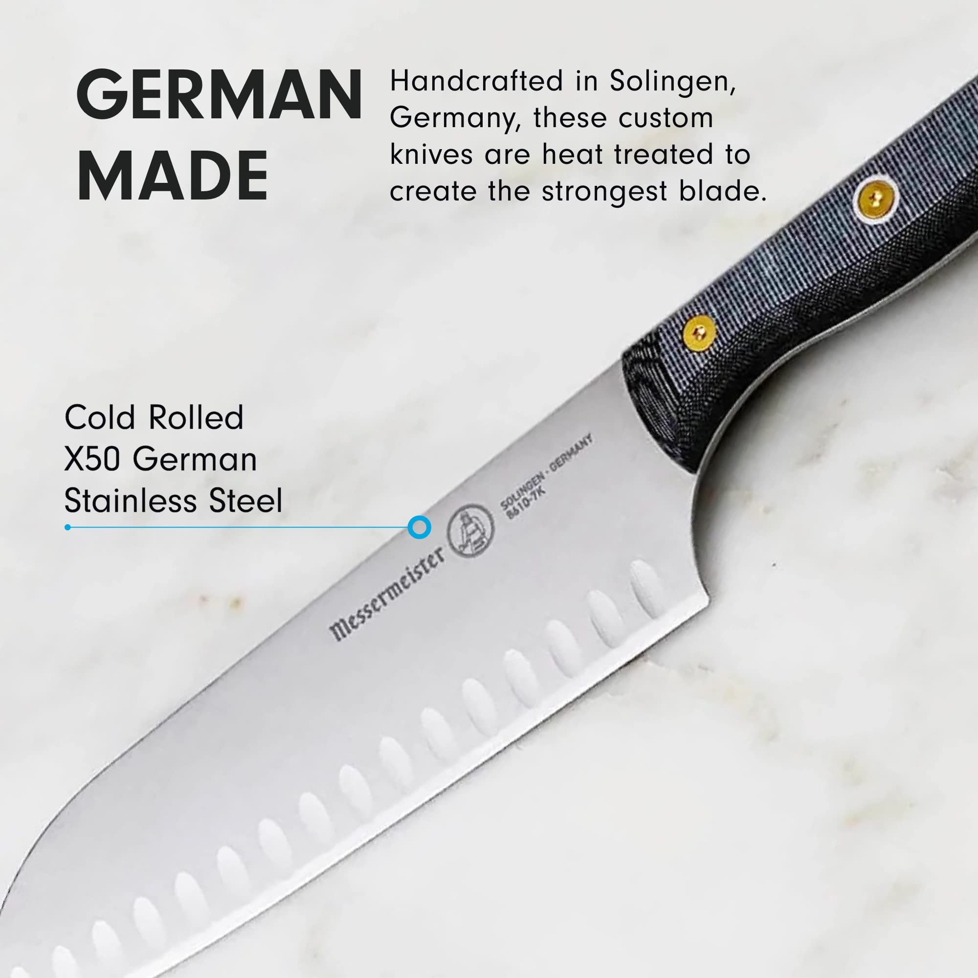 Messermeister Custom Kullenscliff Santoku, 7 ” - Thumbnail 3