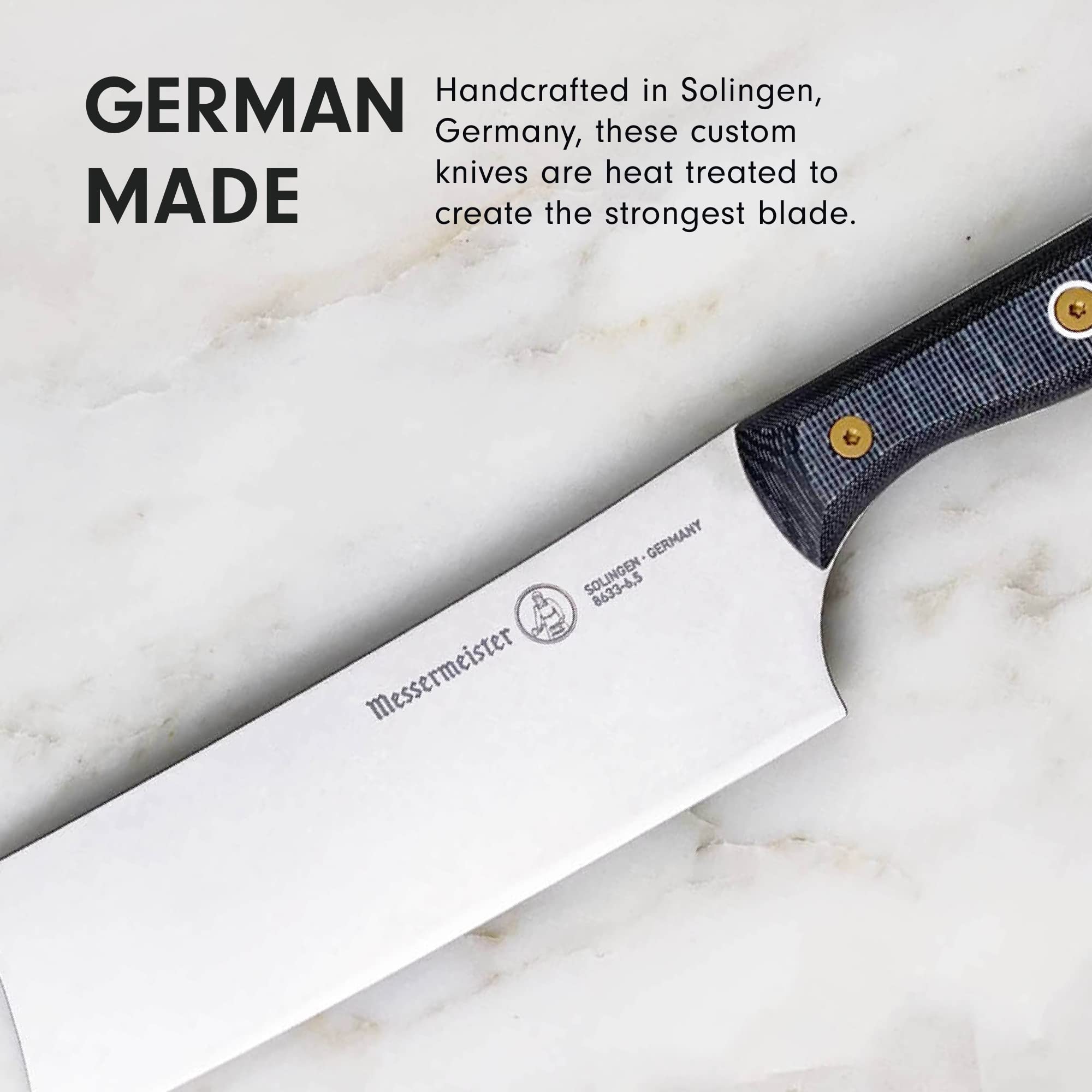Messermeister Custom Nakiri Knife, 6.5”