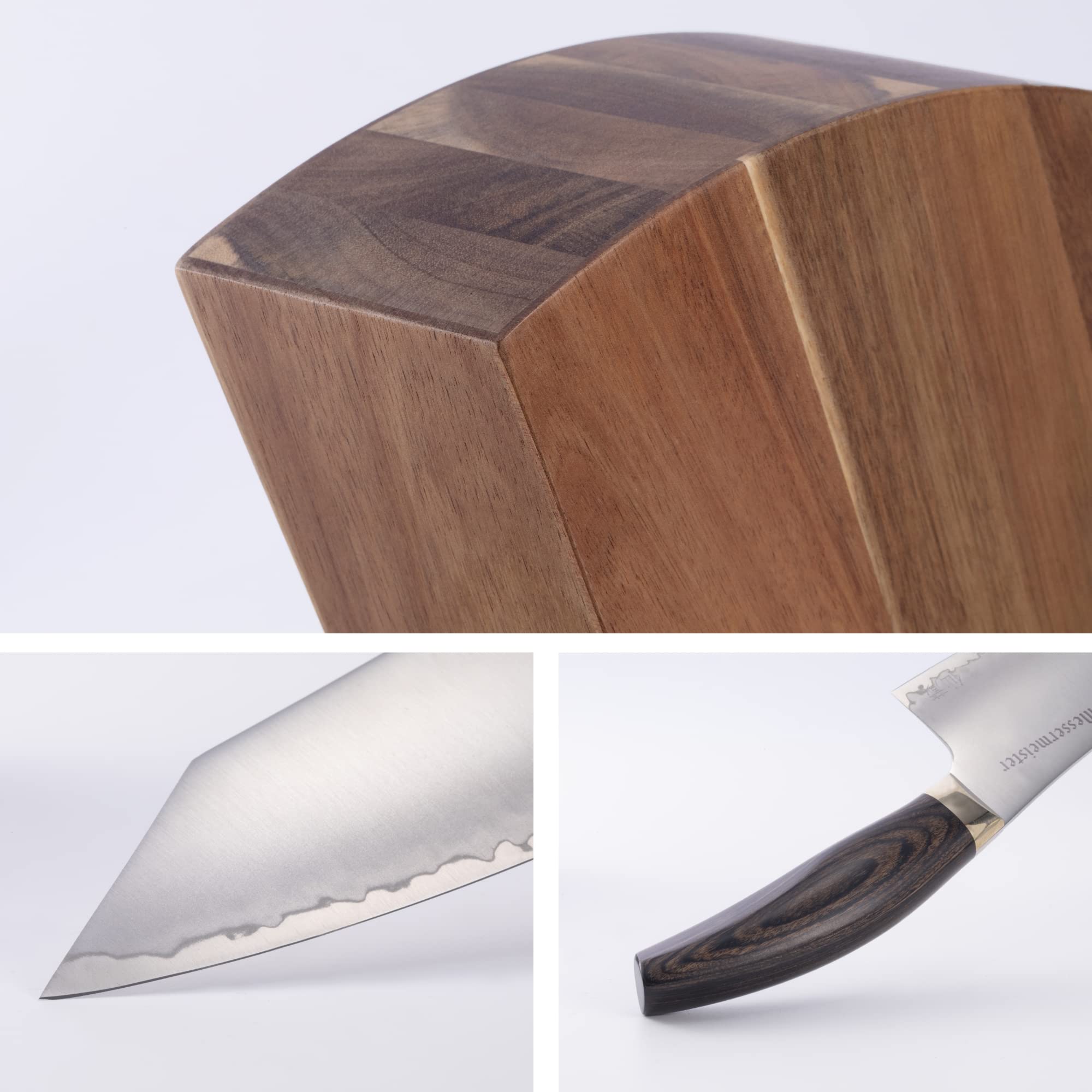 Messermeister Kawashima 5 Piece Set with Magnet Block - Thumbnail 2