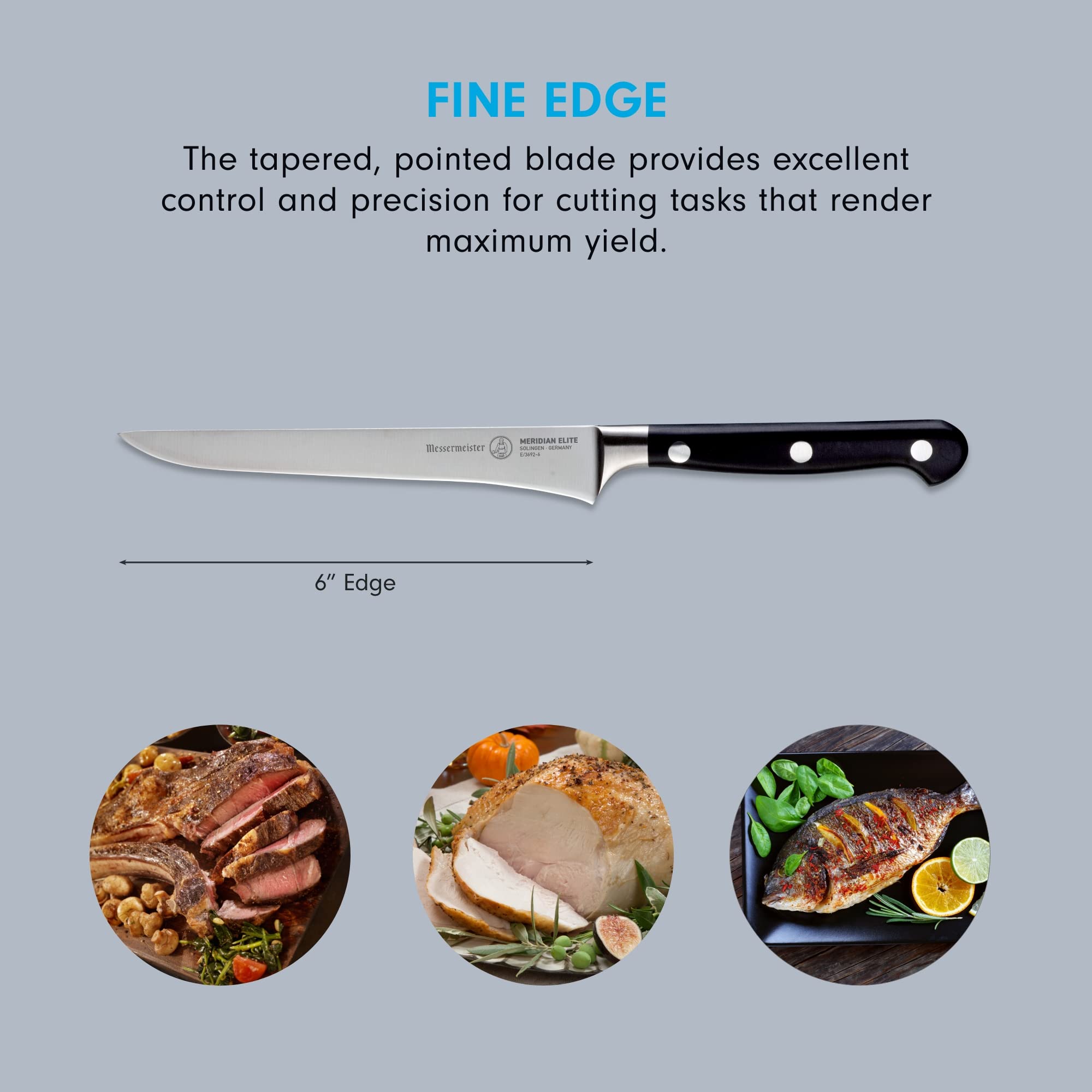 Messermeister Oliva Elite Stiff Boning Knife - 6" - Thumbnail 4