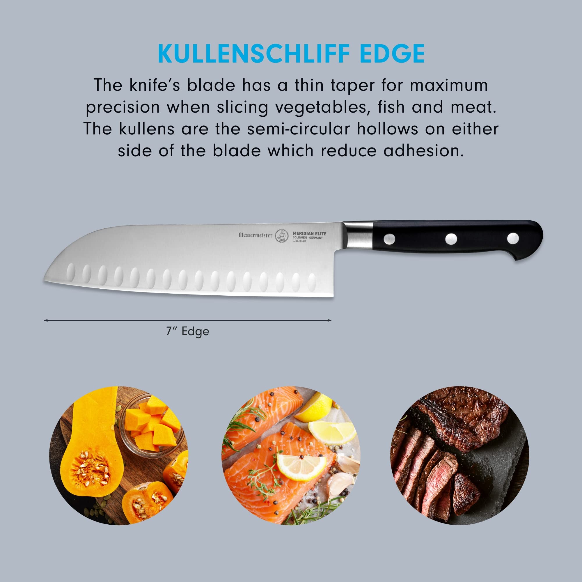 Messermeister Meridian Elite Santoku Knife - Thumbnail 3