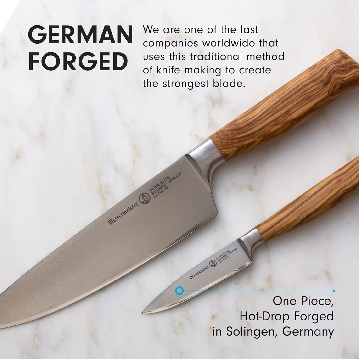 Messermeister Oliva Elite Chef & Parer Set / 2 Pc. - Thumbnail 2