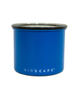Matte blue container with black lid on a white background, featuring the 'AIRSCAPE' brand.