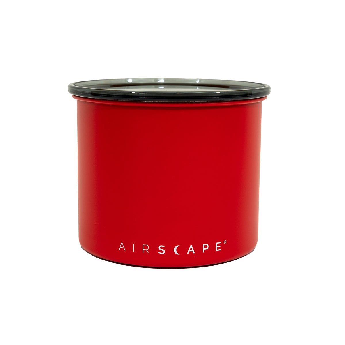 Red container with black lid on a white background, featuring the 'AIRSCAPE' brand.