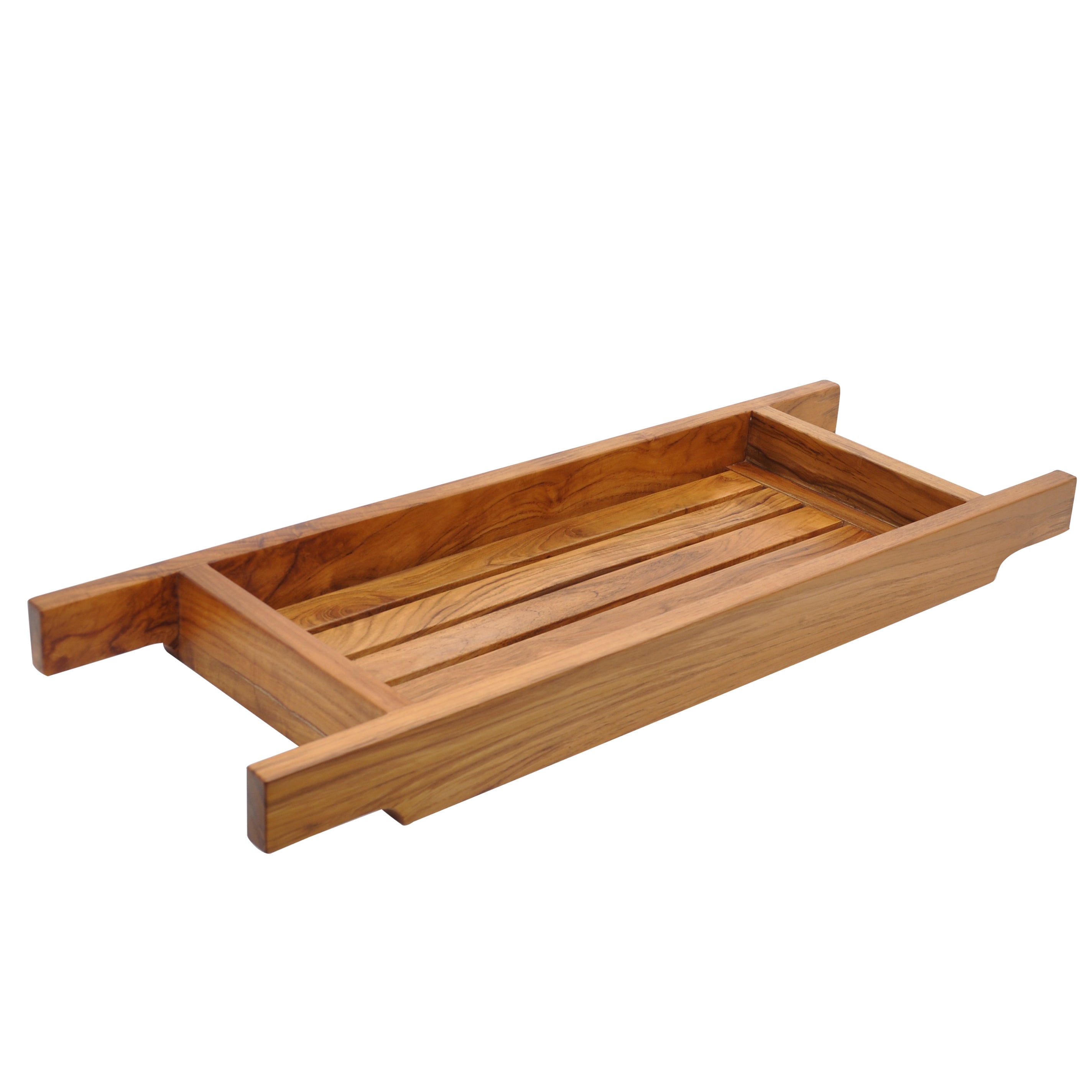 Rico & Plato 30" Dugway Teak Tub Caddy