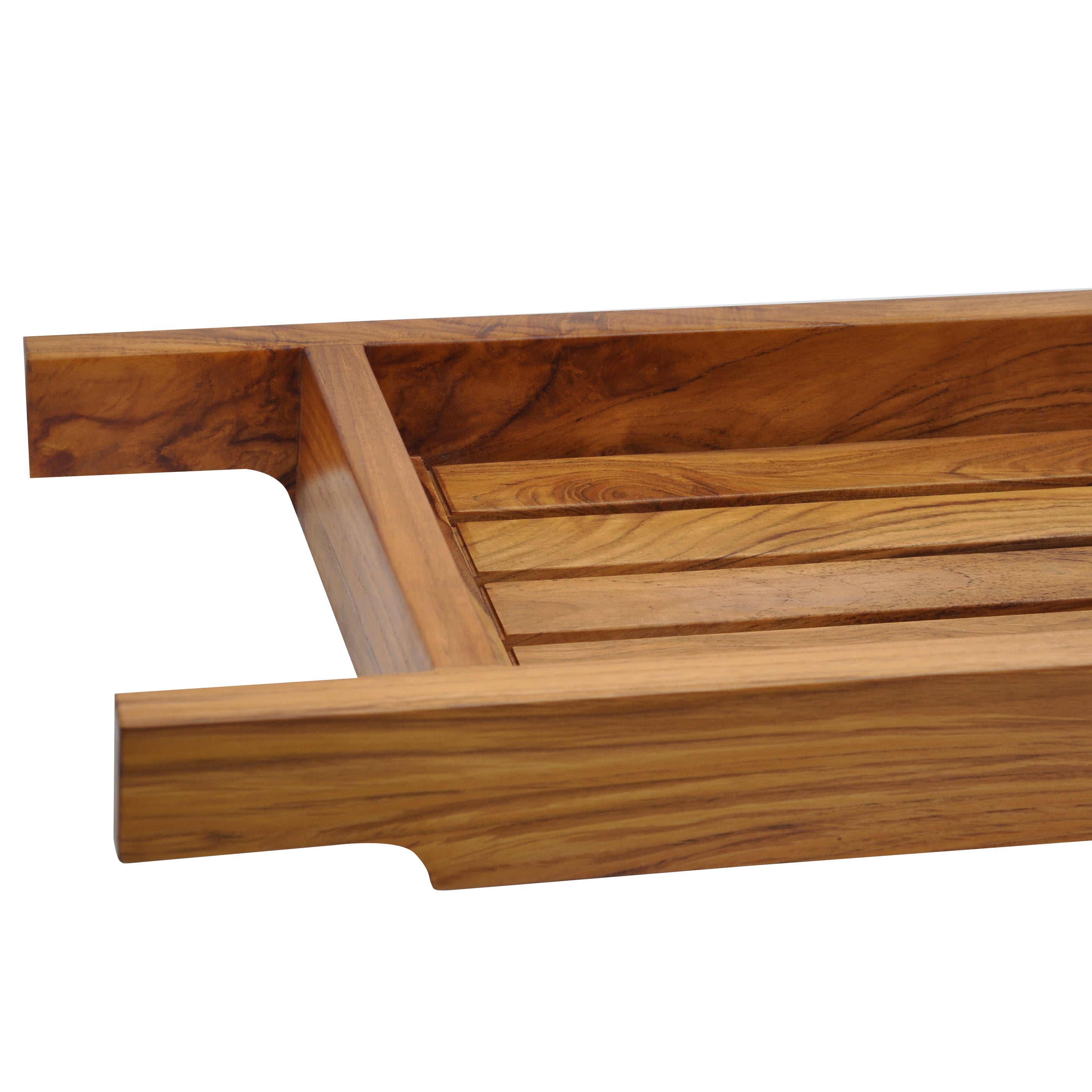 Rico & Plato 30" Dugway Teak Tub Caddy - Thumbnail 4