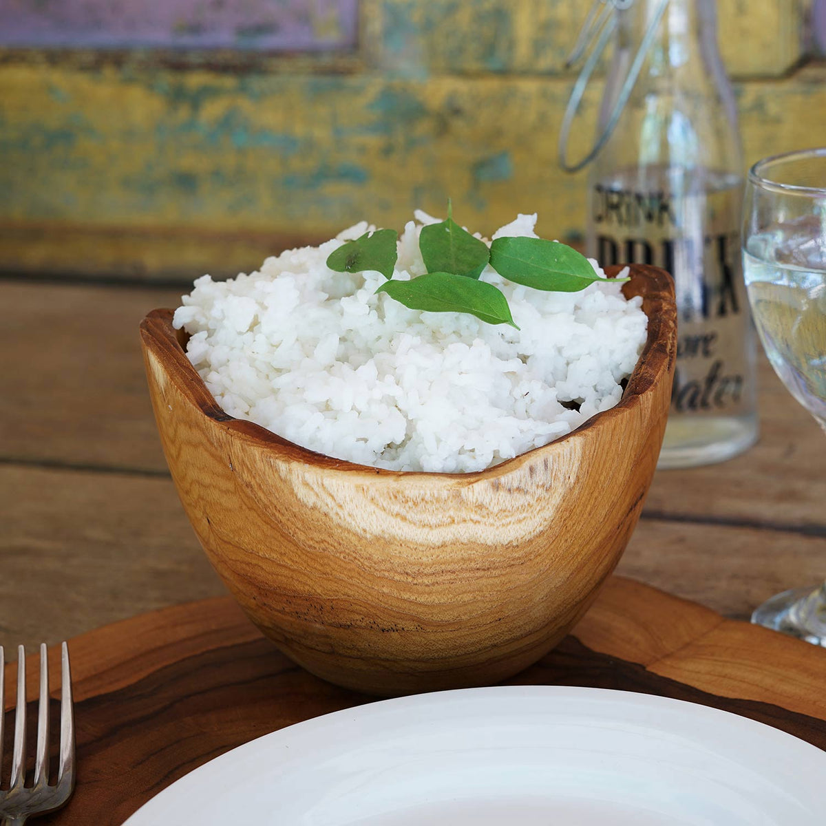 Russian Rico Rice Bowl Rico & Plato Adagio Teak Bowl | J.L. Hufford