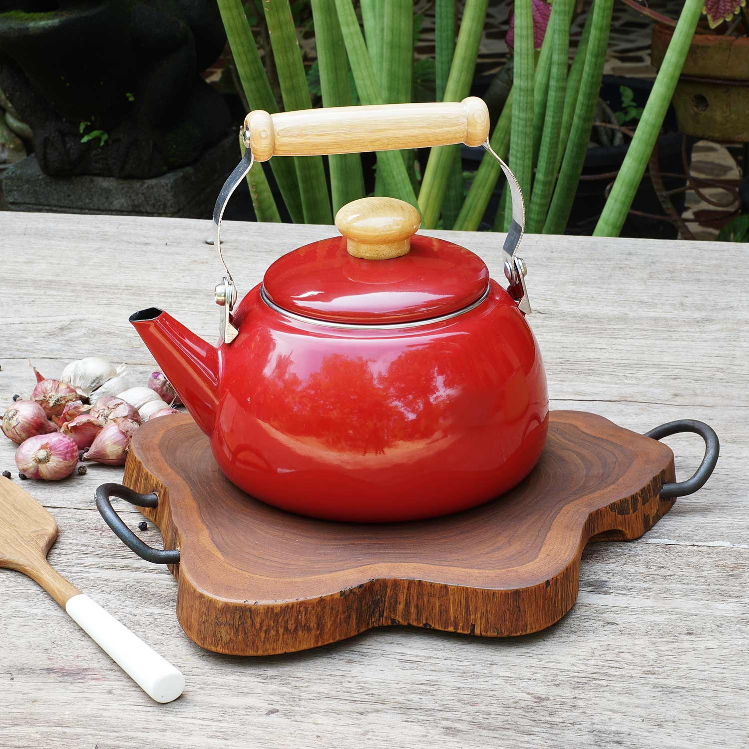 Rico & Plato Amla Teak Trivet - Thumbnail 2