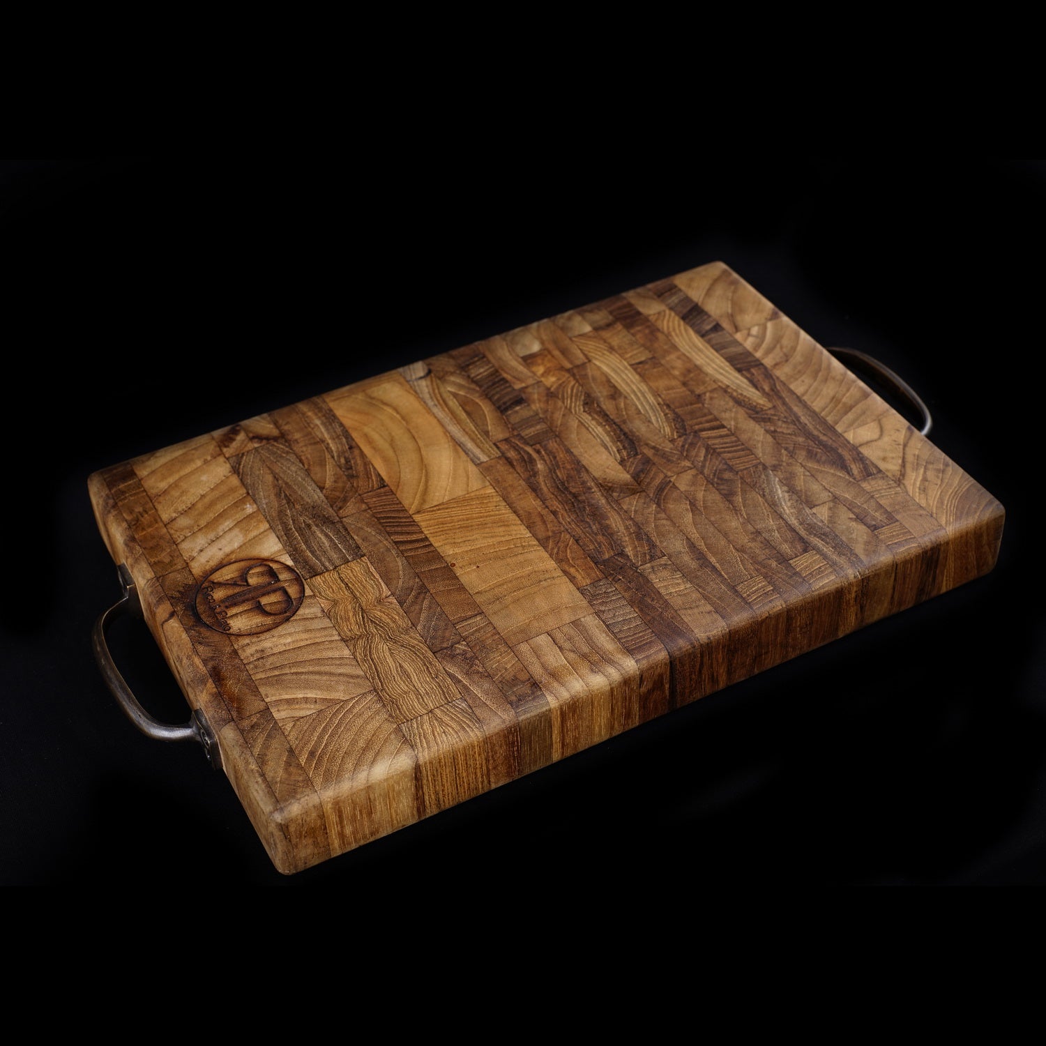 Rico & Plato Celery End Grain Teak Cutting Board/Coffee Server