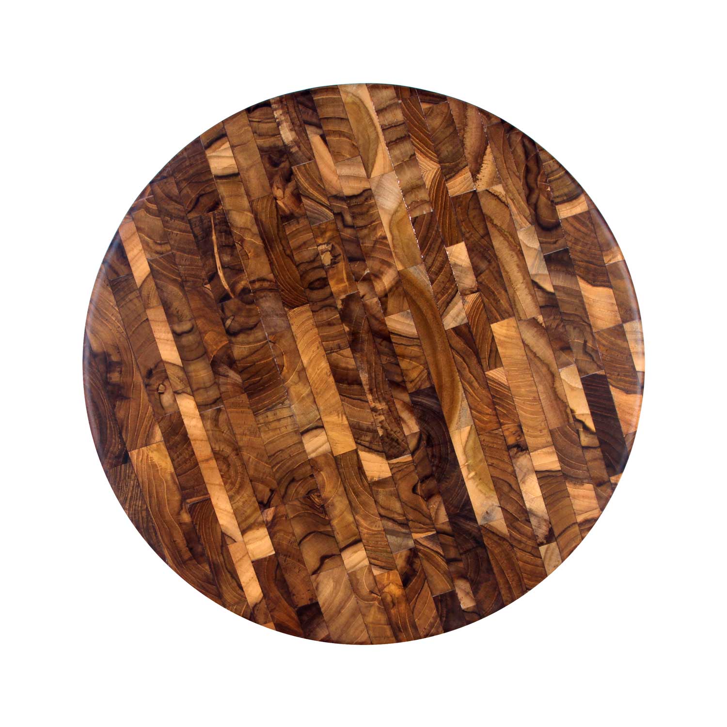 Rico & Plato Cilantro Circular End Grain Teak Butcher Block
