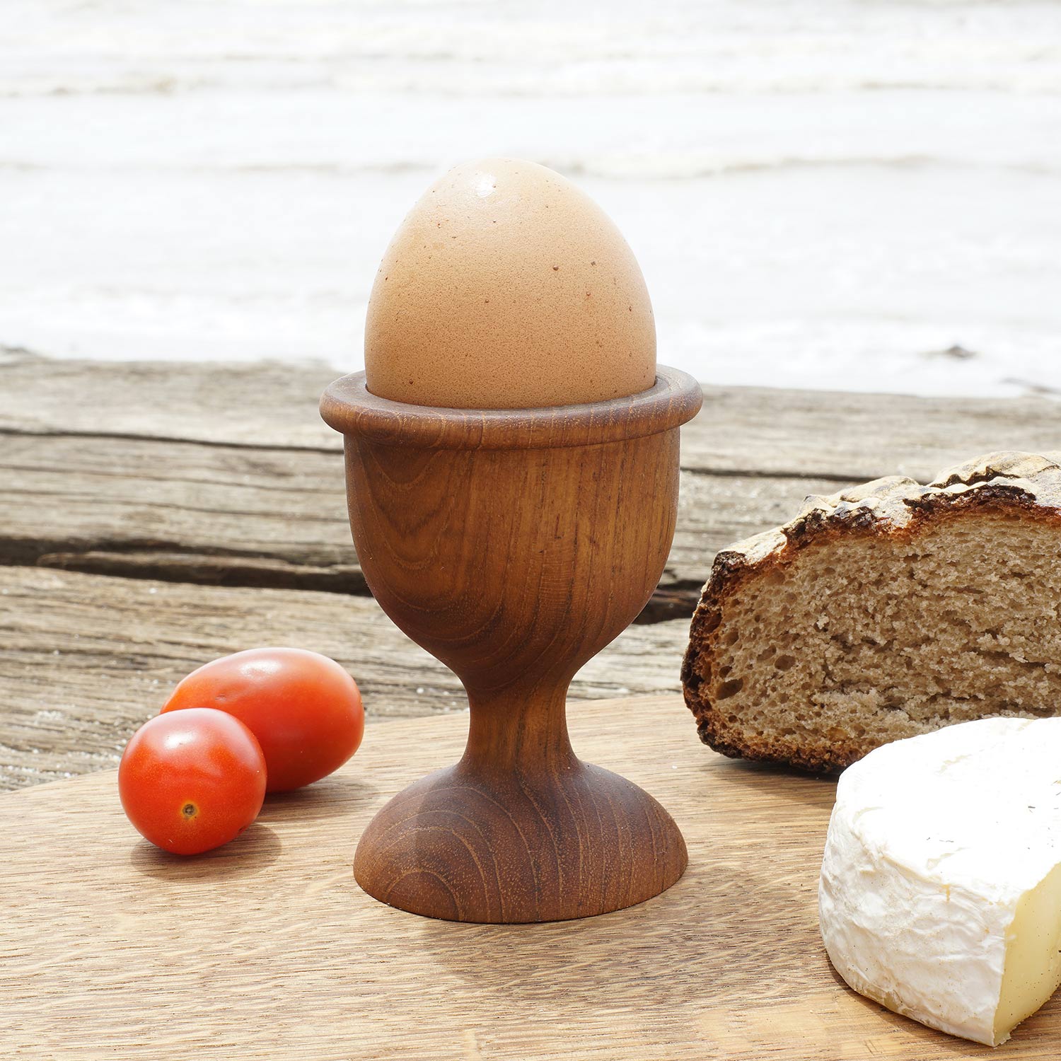 Rico & Plato Dante Teak Egg Cups - Thumbnail 5