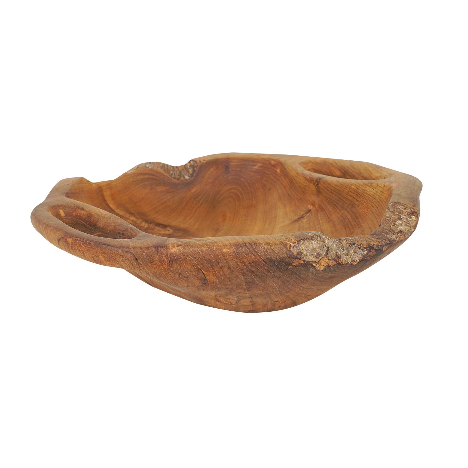 Rico & Plato Dora Teak Serving Bowl with Integral Handles - Thumbnail 4