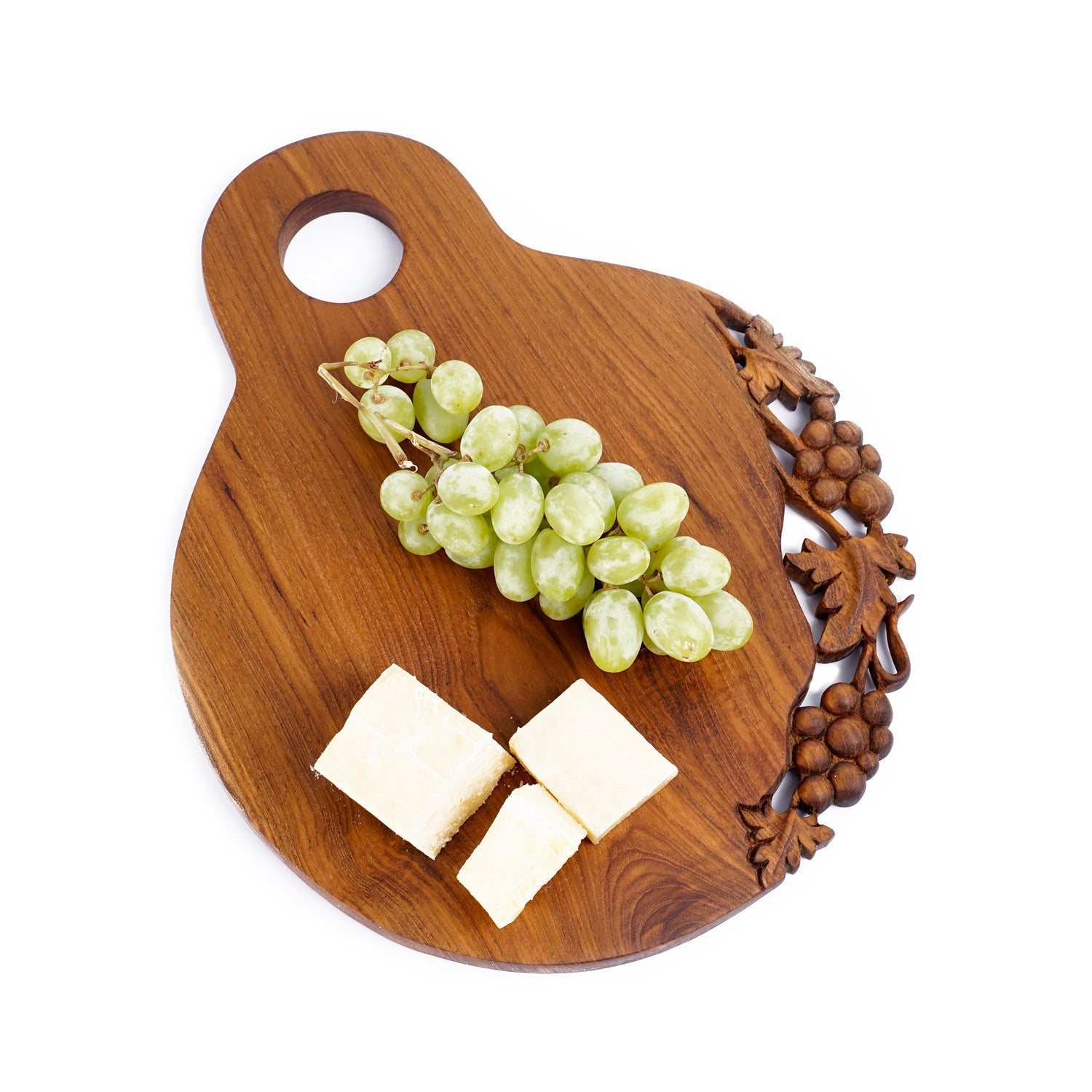 Rico & Plato Kril Carved Teak Cutting/Serving Board
